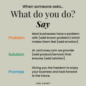 What to say when someone asks what you do